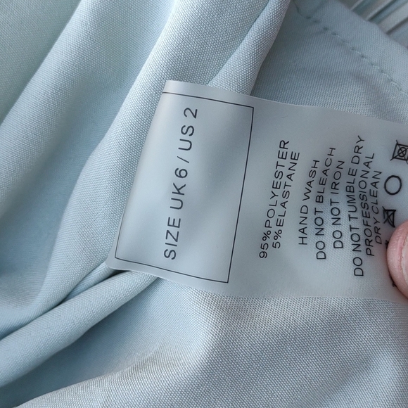 Maniere de Voir Mint Green pleated shirt and pants set - Picture 6 of 8